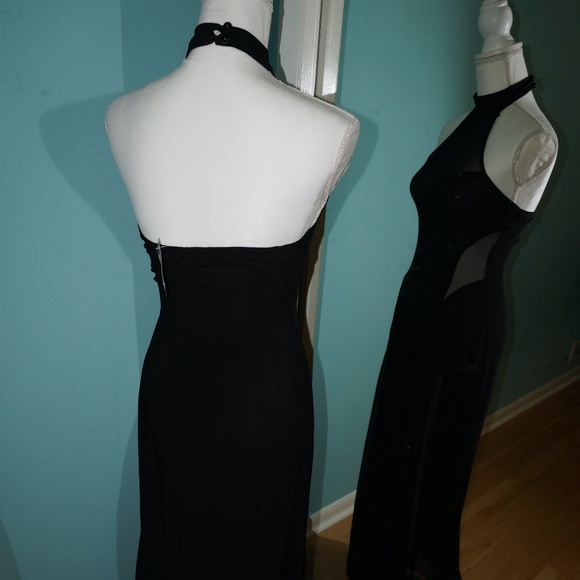 Forever 21 Seamless Halter Mesh Cut Out Dress S - Picture 5 of 7